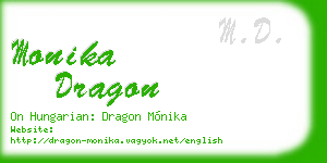 monika dragon business card